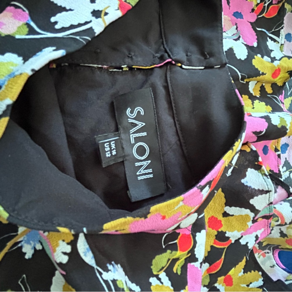 SALONI Pink and Purple Halter Maxi Dress - Picture 3 of 3